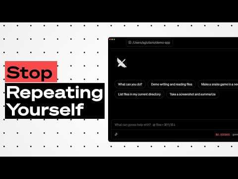 Stop Explaining Your Code to AI Every Single Time (Goose Hints Tutorial)
